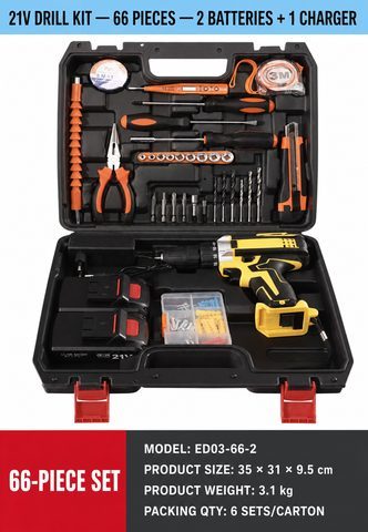 Cordless screwdriver set