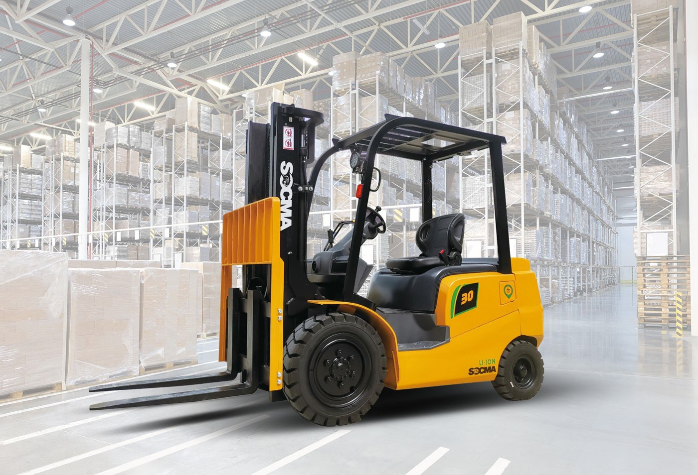 Electric forklift, lithium, 1.5-5 t (SOCMA FBL series)