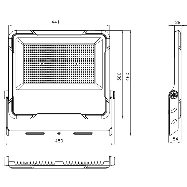 LED floodlight, 300 W, 45,000 lm (MK-FD-300) — view 2