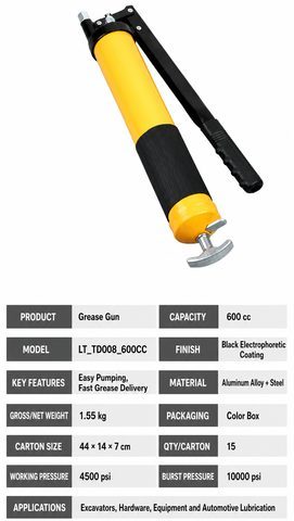 Manual grease gun