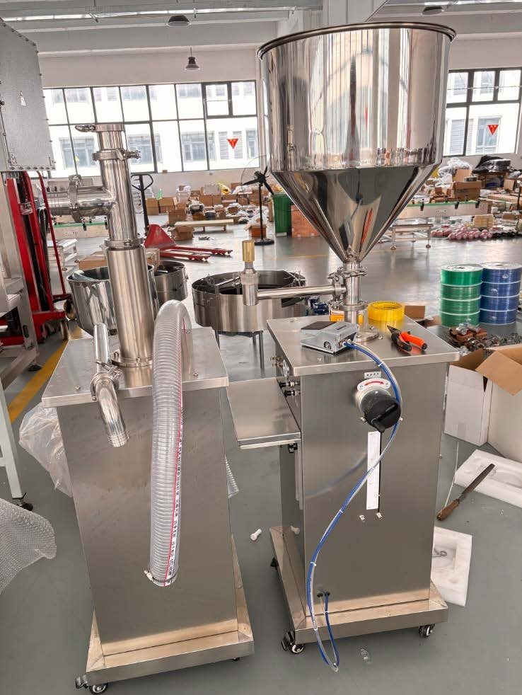 Semi-automatic piston filler, 50–500 ml